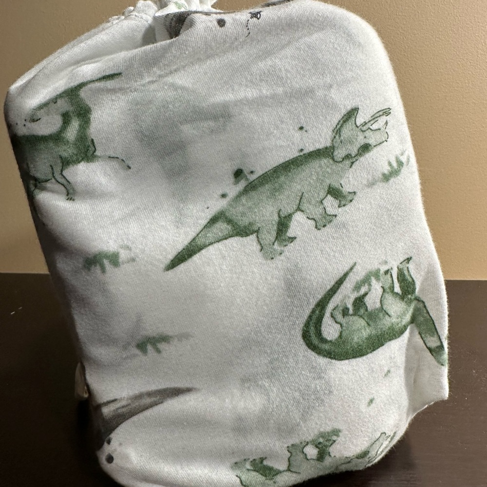 Burt’s Bees Baby Fitted Crib Sheet Dinosaurs